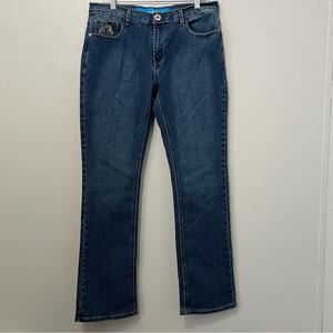 Miss Rudy Look Me Embellished Pockets Mom Straight Leg Jeans | Plus Size 18